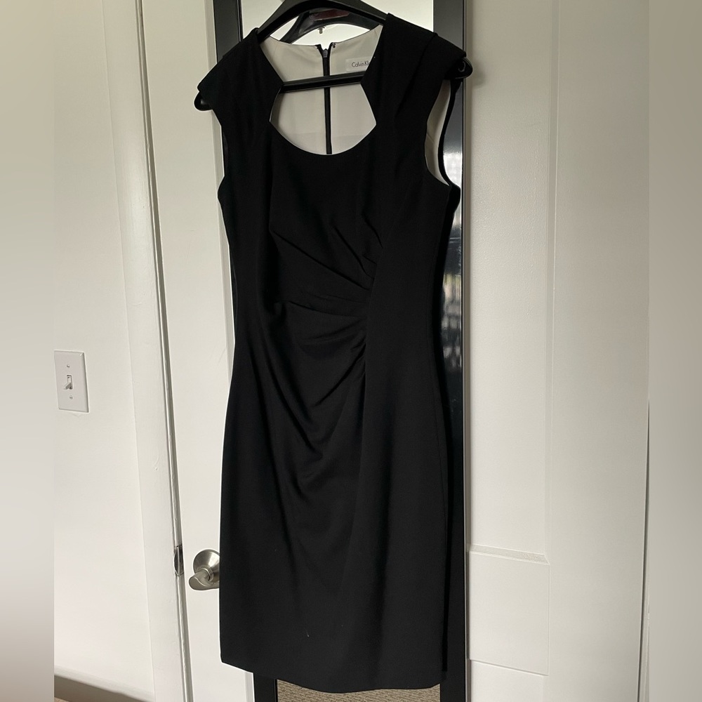 Fitted little black dress